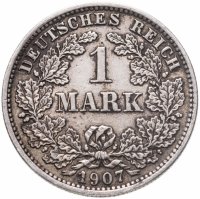 купить Германия 1 марка (mark) 1907 E знак монетного двора: "E" - Мульденхюттен