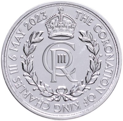 купить Великобритания 2 фунта (pounds) 2023 "Коронация Короля Карла III", портрет в короне