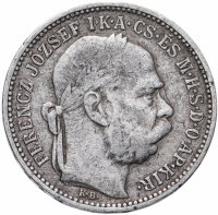 Купить Австро-Венгрия 1 крона 1893, монета для Венгрии