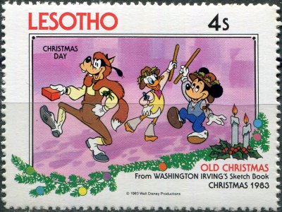 купить Лесото Почтовая марка 1983 "Рождество - Дисней - Рождественский день"
