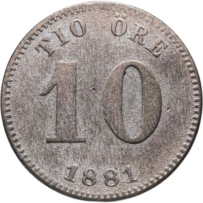 купить Швеция 10 эре (ore) 1881