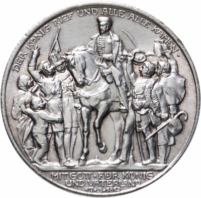 купить Германская Империя 2 марки (mark) 1913 "100 лет объявлению войны против Франции"