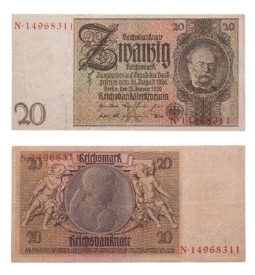 купить Германия 20 марок 1929 года