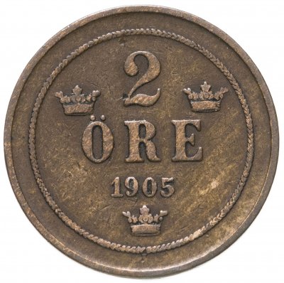 купить Швеция 2 эре (ore) 1905