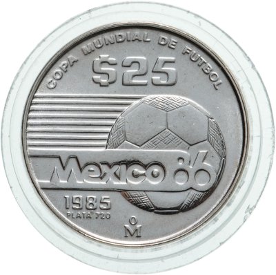 купить Мексика 25 песо (pesos) 1985 "Чемпионат мира по футболу 1986"