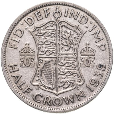 купить Великобритания 1/2 кроны (crown) 1939