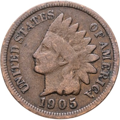 купить США 1 цент (cent) 1905 Indian Head Cent