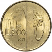 купить Сан-Марино 200 лир (lire) 1993