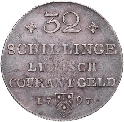 купить Германия Любек 32 шиллинга 1797