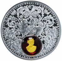 Купить Остров Ниуэ 1 доллар 2016 "Янтарный путь - Европа", в футляре с сертификатом