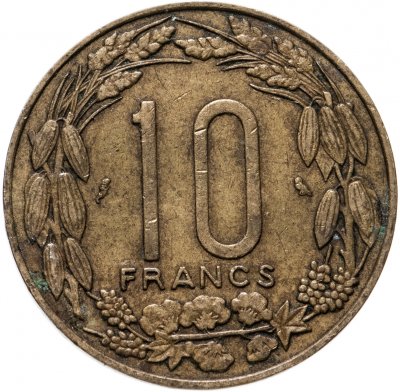 купить Французская Экваториальная Африка, Камерун 10 франков (franc) 1961