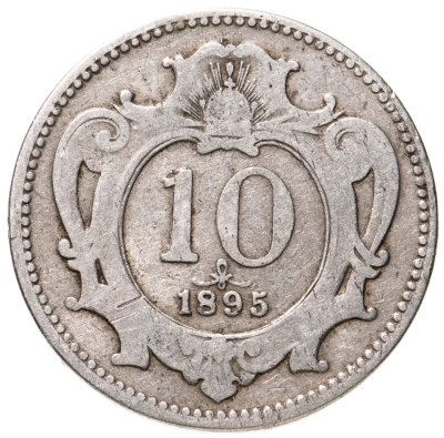 купить Австрия 10 геллеров (heller) 1895
