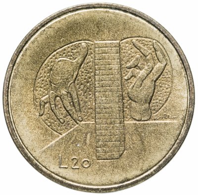 купить Сан-Марино 20 лир (lire) 1976 "Республика"