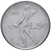 Купить Италия 50 лир 1954-1989 гг.