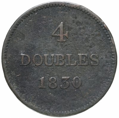 купить Гернси 4 дубля (doubles) 1830