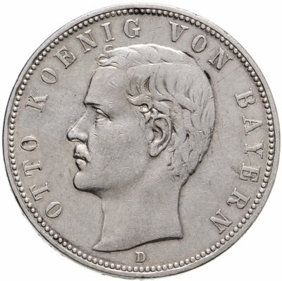 купить Германская Империя, Бавария 5 марок (mark) 1908