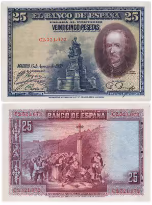 купить Испания 25 песет 1928 (Pick 74.b)