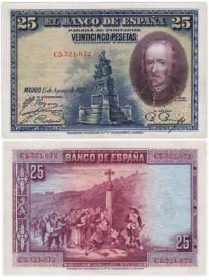 купить Испания 25 песет 1928 (Pick 74.b)