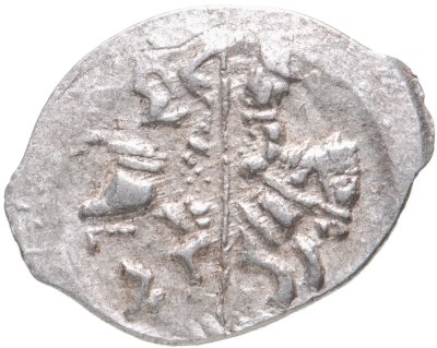 купить Лжедмитрий I (Григорий Отрепьев) копейка 1605-1606гг. чекан Пскова ПС (№ 256 по КГХ)