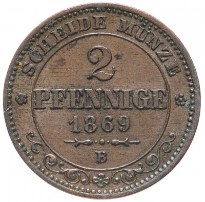купить Саксония 2 пфеннига 1869