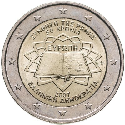 купить Греция 2 евро 2007 "50 лет Римскому договору"