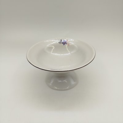 купить Креманка(конфетница) с цветочным декором, фарфор, деколь, Полонский фарфоровый завод, СССР, 1953-1957 гг.