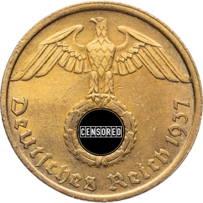 купить Германия (Третий рейх) 10 рейхспфеннигов (reichspfennig) 1937 D