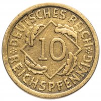 купить Германия 10 рейхспфеннигов (reichspfennig) 1925 - случайный монетный двор
