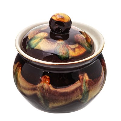 купить Сахарница с крышкой, керамика, глазурь, СССР, 1970-1990 гг.