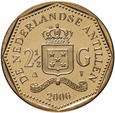 купить Нидерландские Антильские острова 2 1/2 гульдена (gulden) 2006