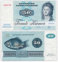 Купить Дания 50 крон 1972 (1990) (Pick 50i)
