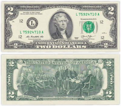 купить США 2 доллара 2013 (Pick 538) L-Сан Франциско "FW" (Fort Worth)