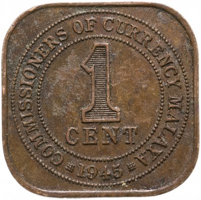 купить Малайя 1 цент (cent) 1945