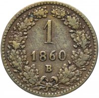 Купить Австрия 1 крейцер 1860 "B"