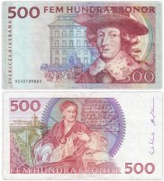 купить Швеция 500 крон 1989 (Pick 59a)