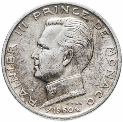 купить Монако 5 франков (francs) 1960