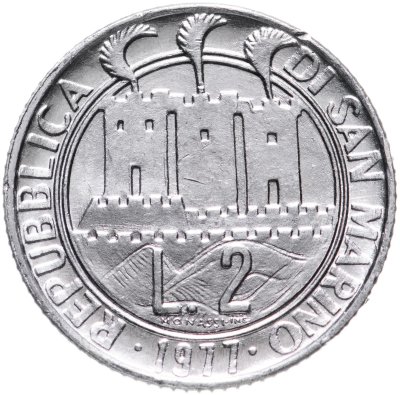 купить Сан-Марино 2 лиры 1977 "Экология"