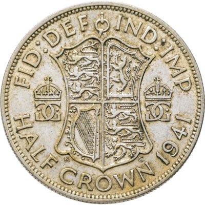 купить Великобритания 1/2 кроны (crown) 1941