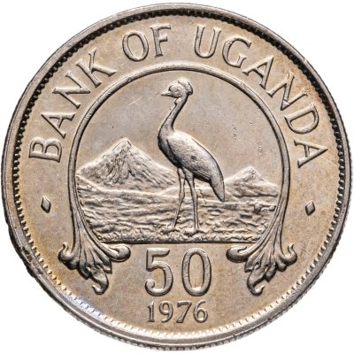 купить Уганда 50 центов (cents) 1976