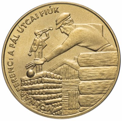 купить Венгрия 200 форинтов (forint, ketszaz) 2001 "Детская литература - Мальчик с улицы Пал"