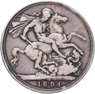 купить Великобритания 1 крона 1894 с портретом Королевы Виктории