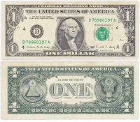 Купить США 1 доллар 1988 (Pick 480а) D-Кливленд