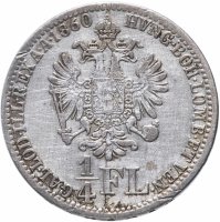 Купить Австрия 1/4 флорина 1860