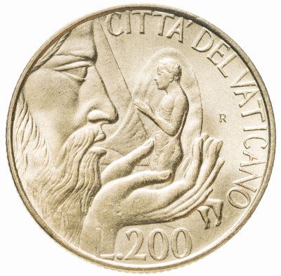 купить Ватикан 200 лир 1988