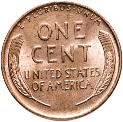 купить США 1 цент (cent) 1936 "Линкольн, пшеничный цент (Wheat Penny)", без обозначения монетного двора