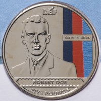купить Джерси 5 фунтов 2010 "Битва за Британию: Командир эскадрильи Боб Доу" в конверте с маркой
