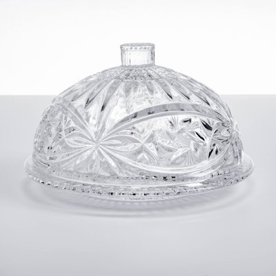 купить Масленка выполненная в технике алмазная грань, хрусталь, СССР, 1970-1990 гг.