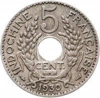 купить Французский Индокитай 5 центов 1930