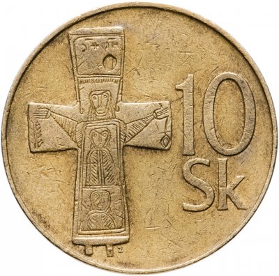 купить Словакия 10 крон (korun) 1993-2003, случайная дата