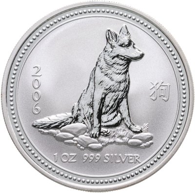 купить Австралия 1 доллар 2006 "Восточный календарь. Год собаки"